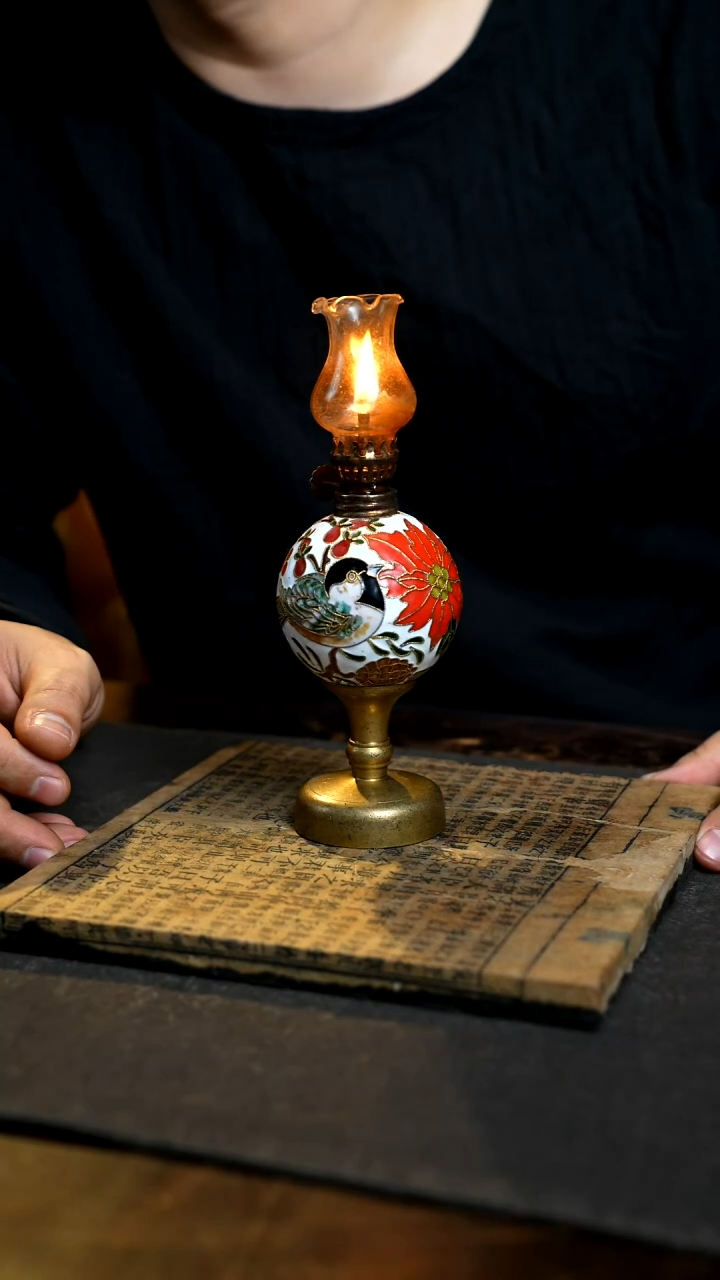 景泰蓝掐丝复古煤油灯