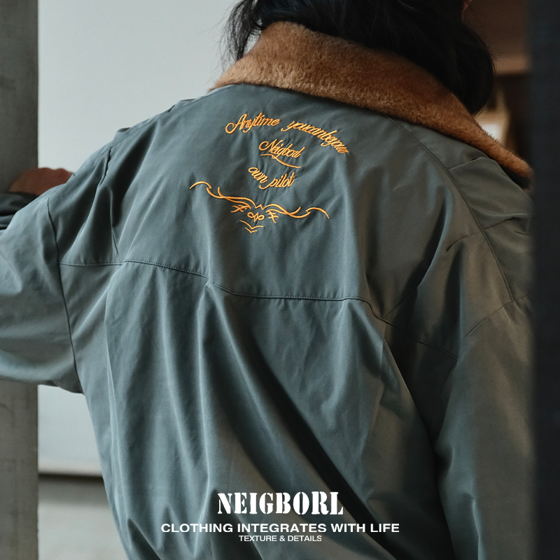 【八角笼】NEIGBORL钊叔制美式潮流刺绣印花三防面料百搭休闲外套