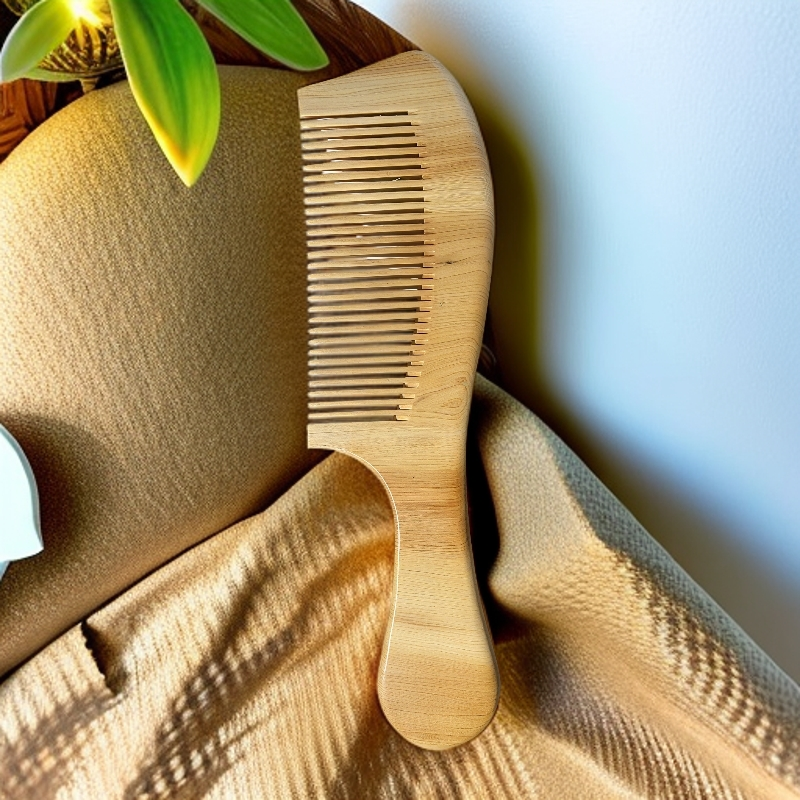 太行陈化崖柏有柄梳居家排骨梳