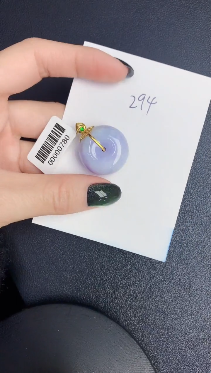 【闪购商品】翡翠颈饰18K金镶嵌0000000000