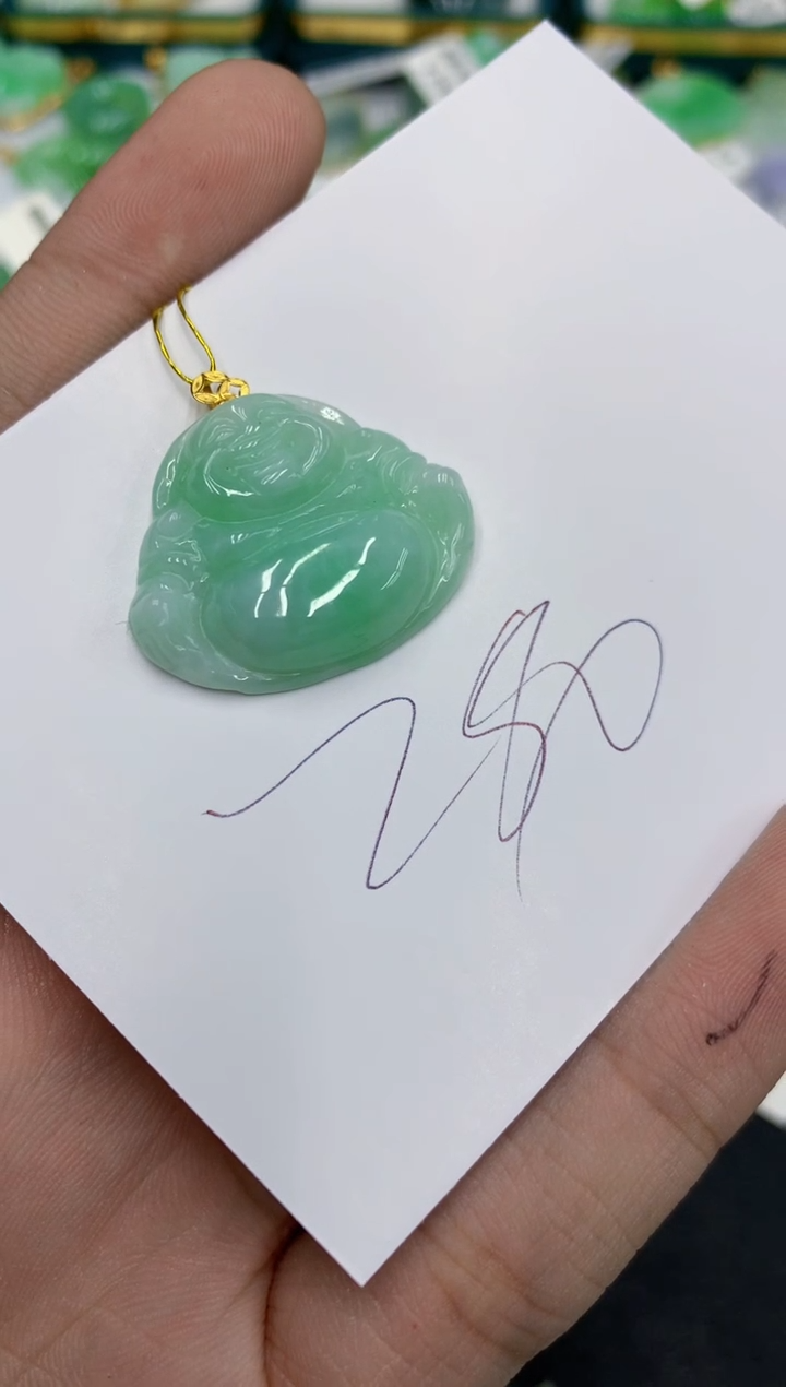 【闪购商品】翡翠颈饰18K金镶嵌11111111111