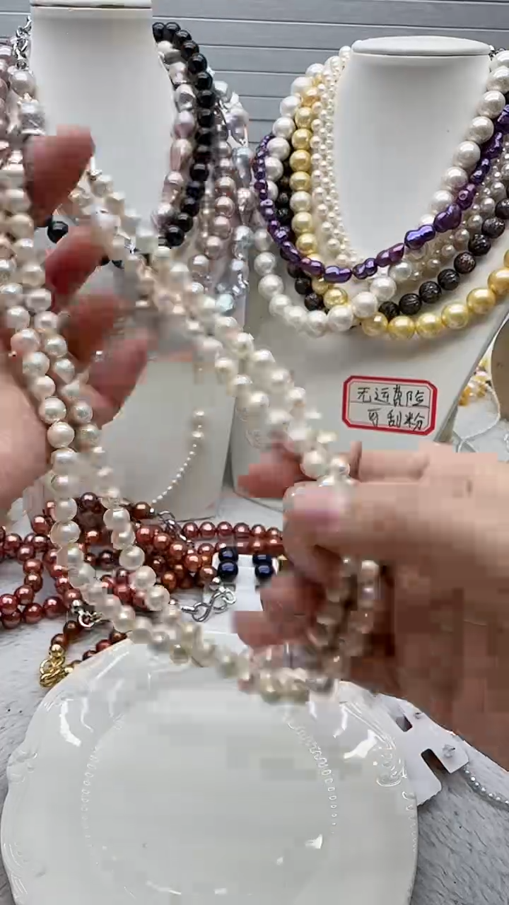 淡水珍珠未镶嵌项链2