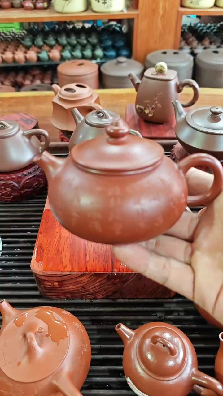 茶壶紫砂红泥200cc精工纯料