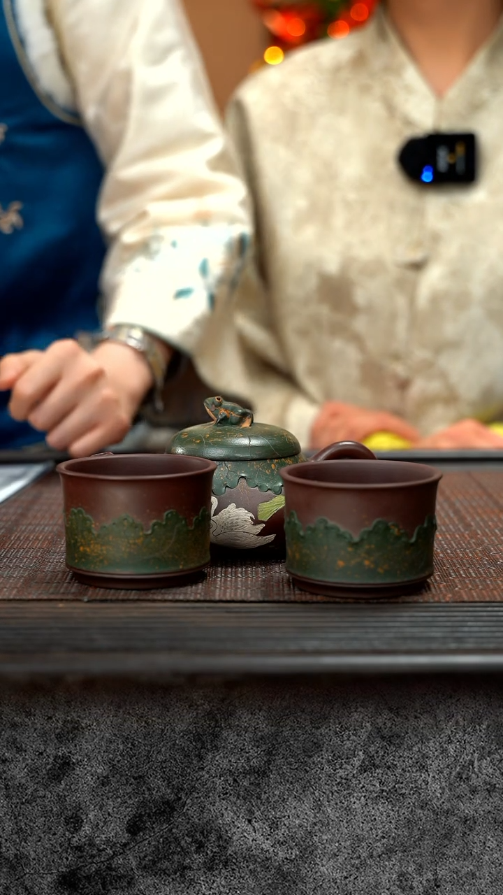 【闪购商品】紫砂茶壶青蛙汉棠石瓢套组 FYL