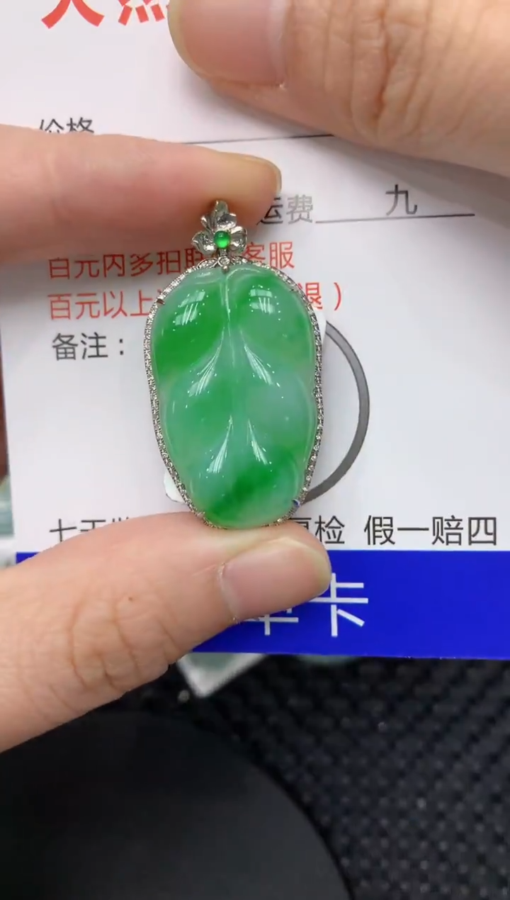 【闪购商品】翡翠颈饰18K金镶嵌11111111111