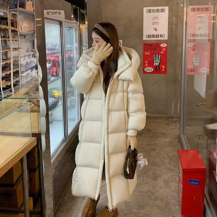 [DARUI]云朵零压泡芙连帽羽绒服冬季新款长款90绒外套25090612