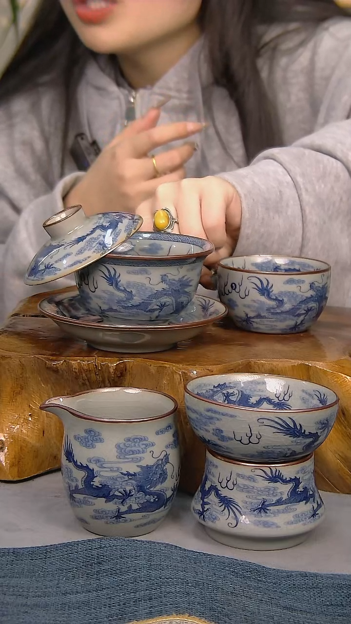 【闪购商品】4件套陶瓷茶具家用简装系列 