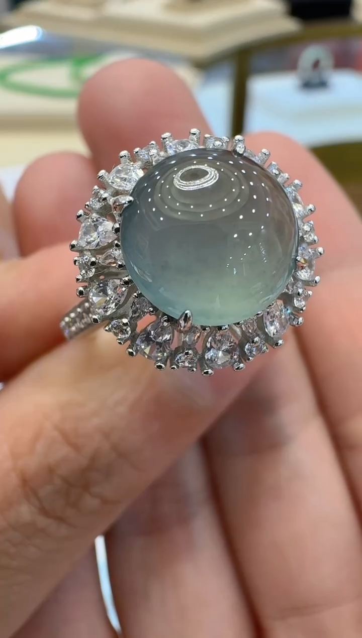 【闪购商品】翡翠戒指银S925镶嵌多样性团购发一件