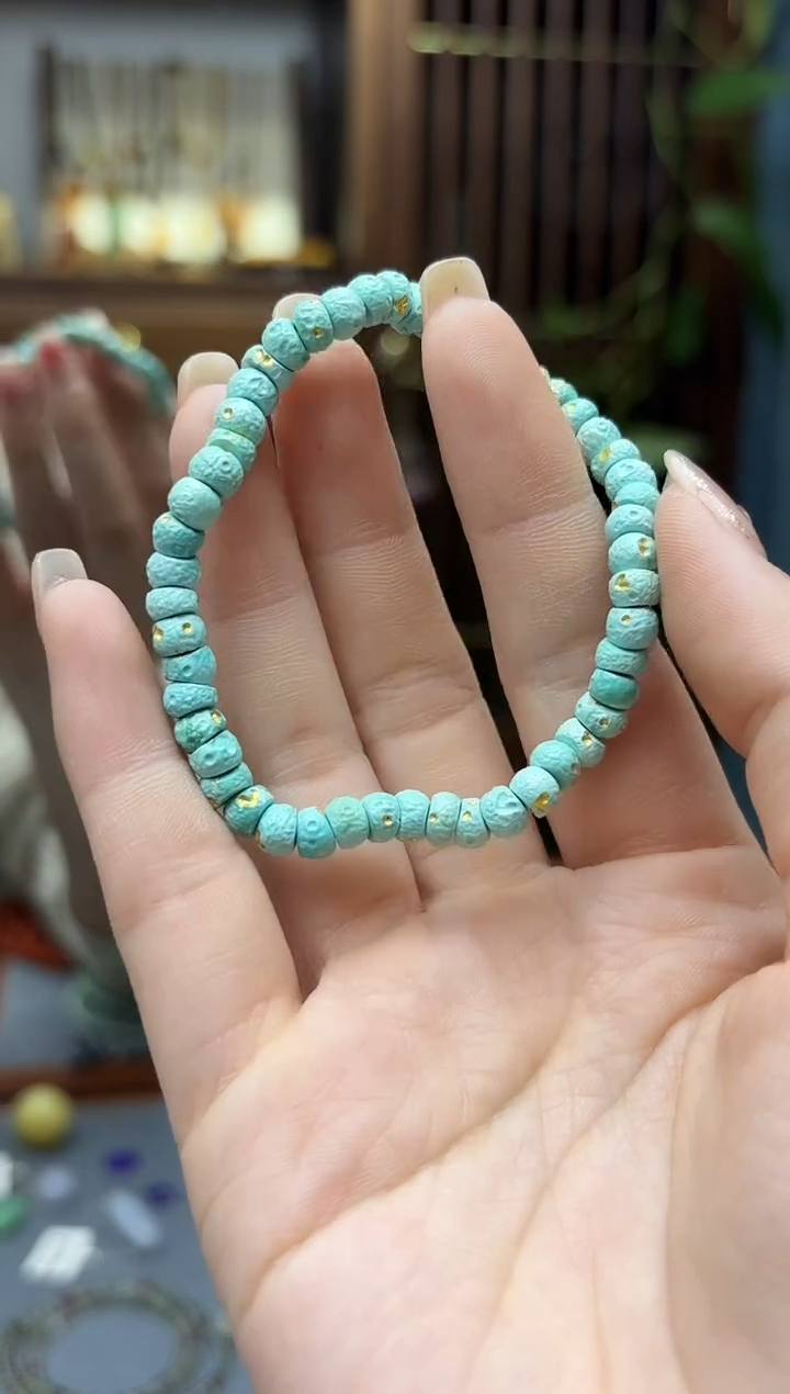 未镶嵌绿松石挂件松石大肠手串GW