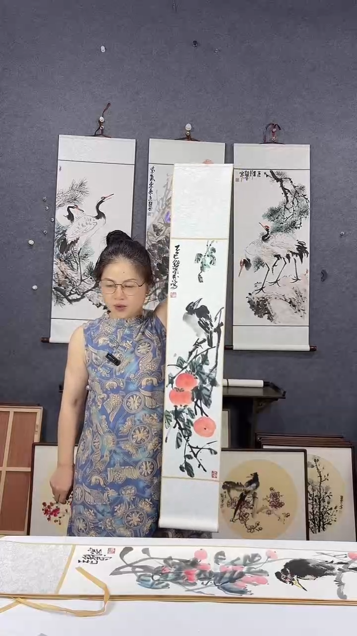 国画110*17吴铁成作品