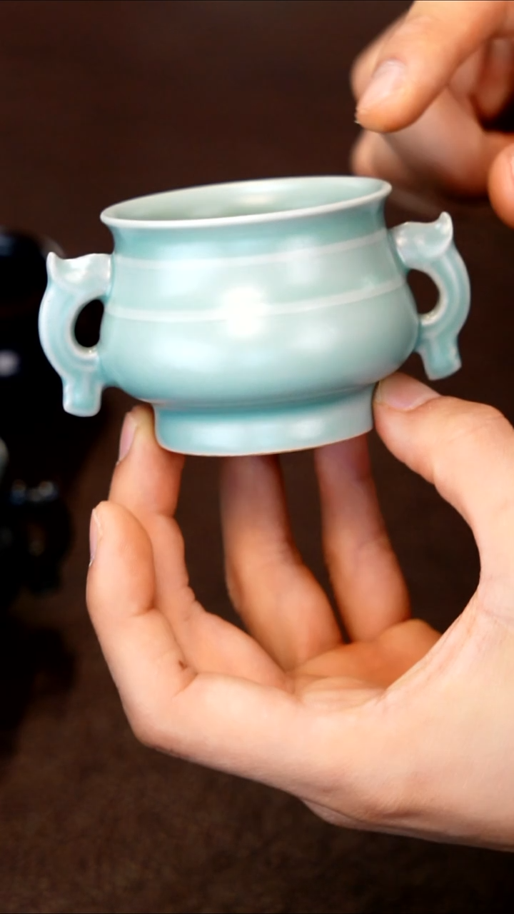 青瓷手工茶器包邮