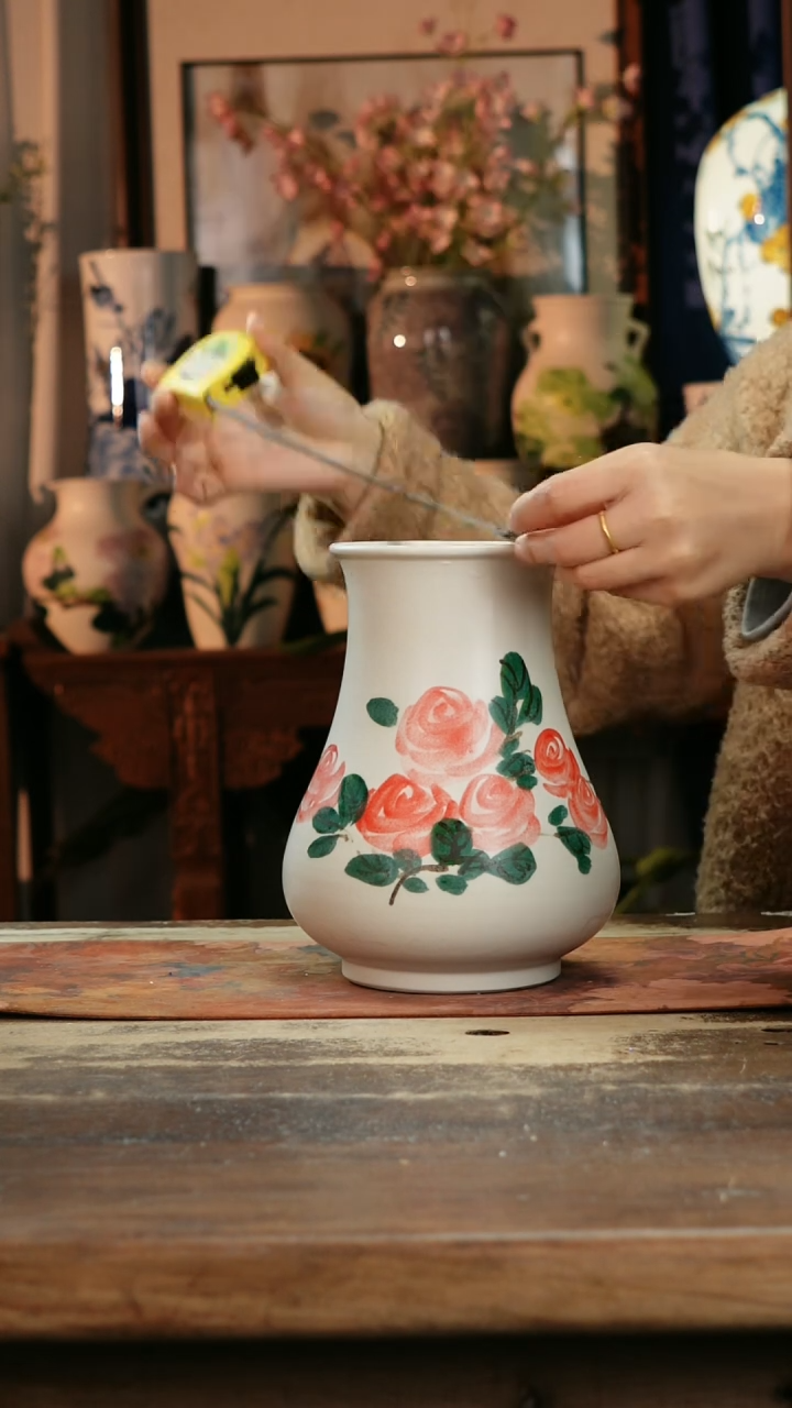 【闪购商品】瓷片景德镇纯手工釉下彩精品花瓶