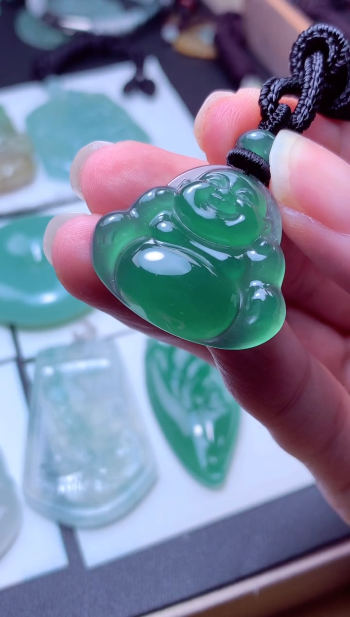 颈饰未镶嵌翡翠天然A货翡翠