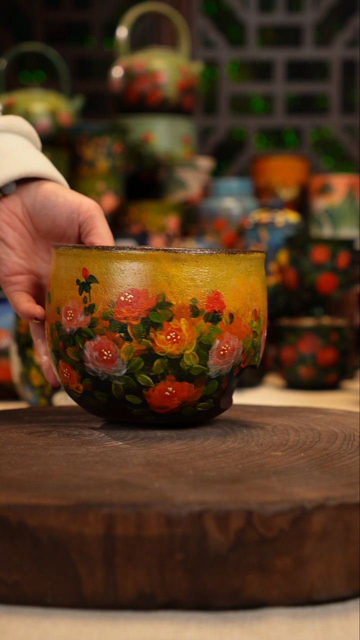 油画    釉下彩   炉子