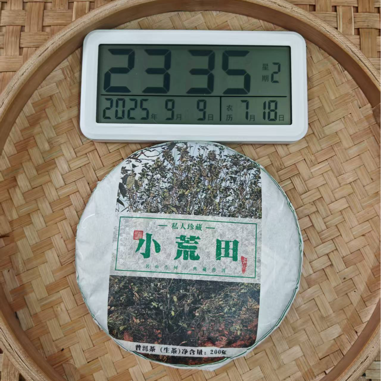 【21号】2025年 小荒田大树·春·生茶 200克/饼 9月9日【1618号】