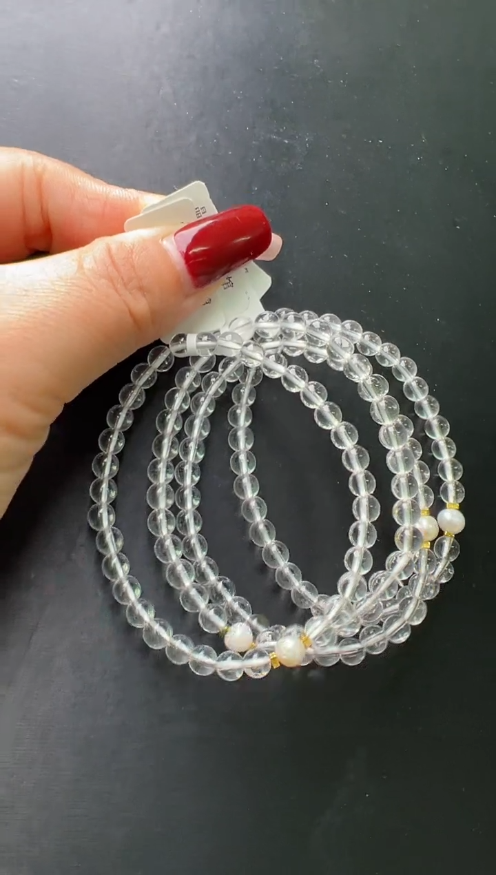 【闪购商品】水晶手串未镶嵌白水晶设计手串多样性发一Z20354