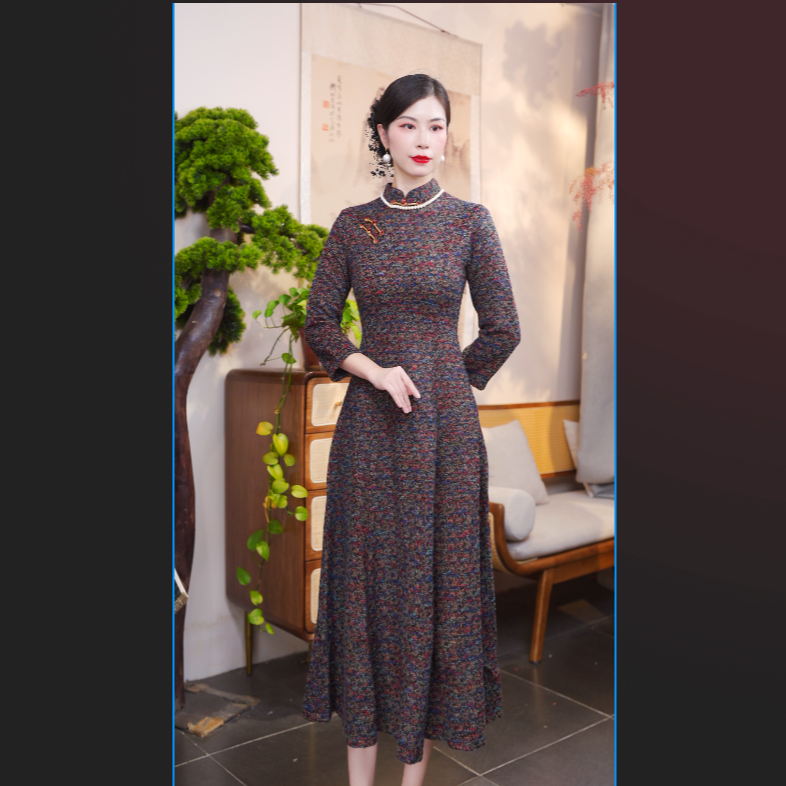 书瑶  2025新款旗袍气质日常优雅秋冬复古