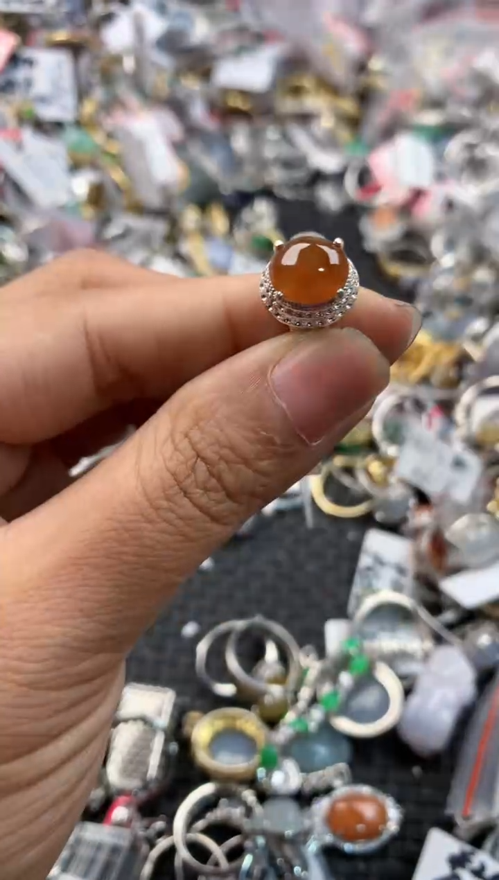 未镶嵌戒指翡翠1010---4