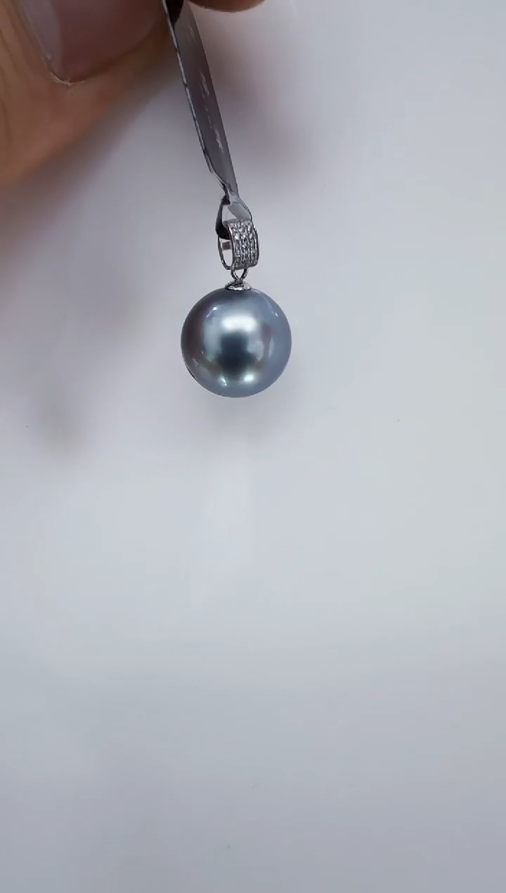 18K金镶嵌海水珍珠DA 大溪地吊坠12 A120