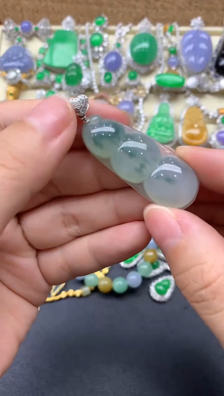 【闪购商品】翡翠颈饰18K金镶嵌203-中国好珍宝