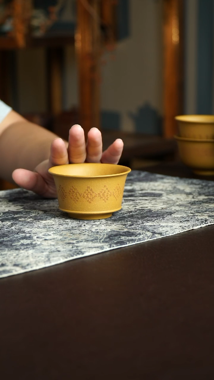 茶杯紫砂8号宜兴紫砂原矿作品心经杯110毫升