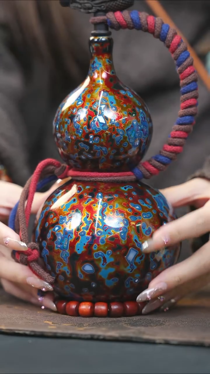 【闪购商品】WS306漆艺酒葫芦不包手串及旋转底座