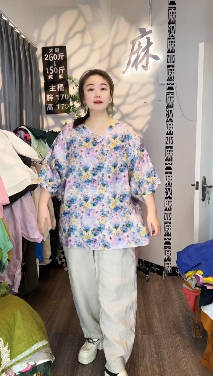 亚麻汉麻苎麻大码女装。