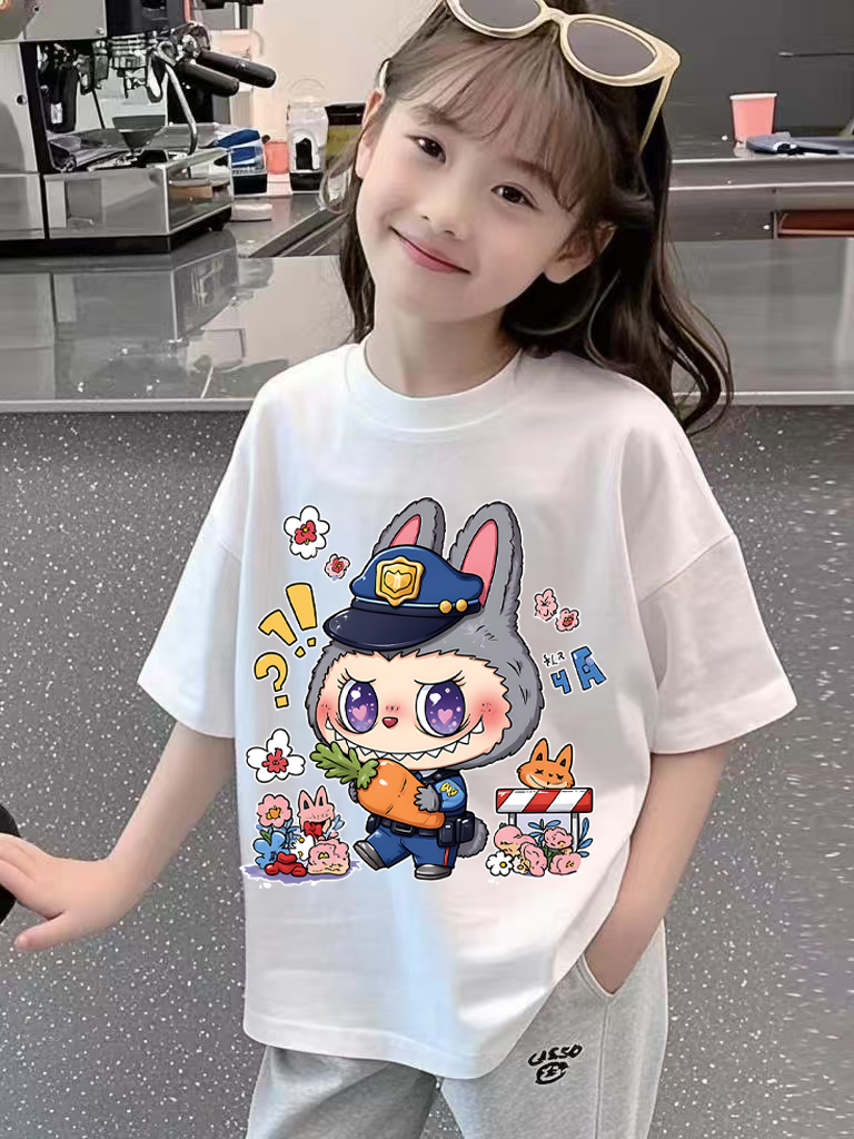【现货】2025夏季新款女童棉质半袖上衣