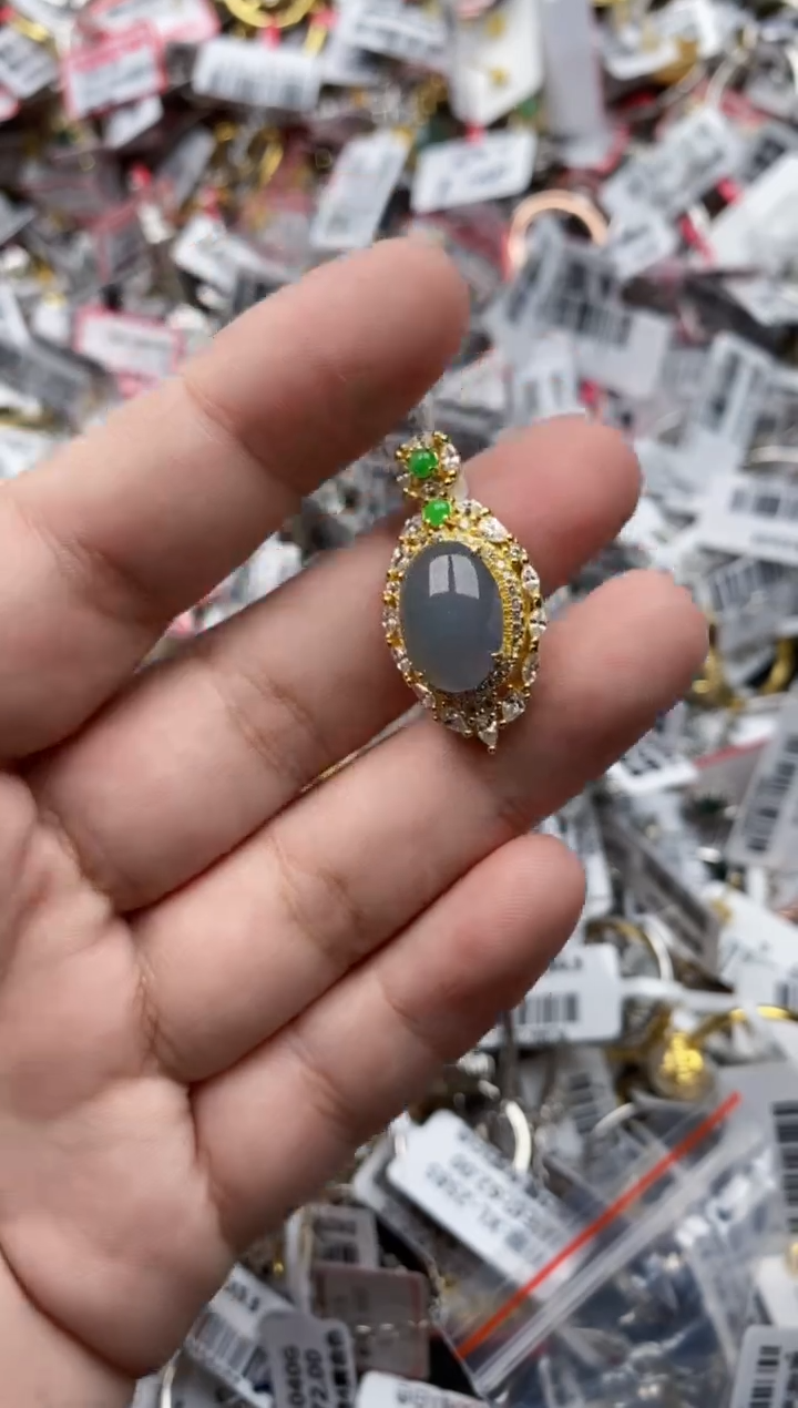 【闪购商品】翡翠戒指银S925镶嵌33333---10