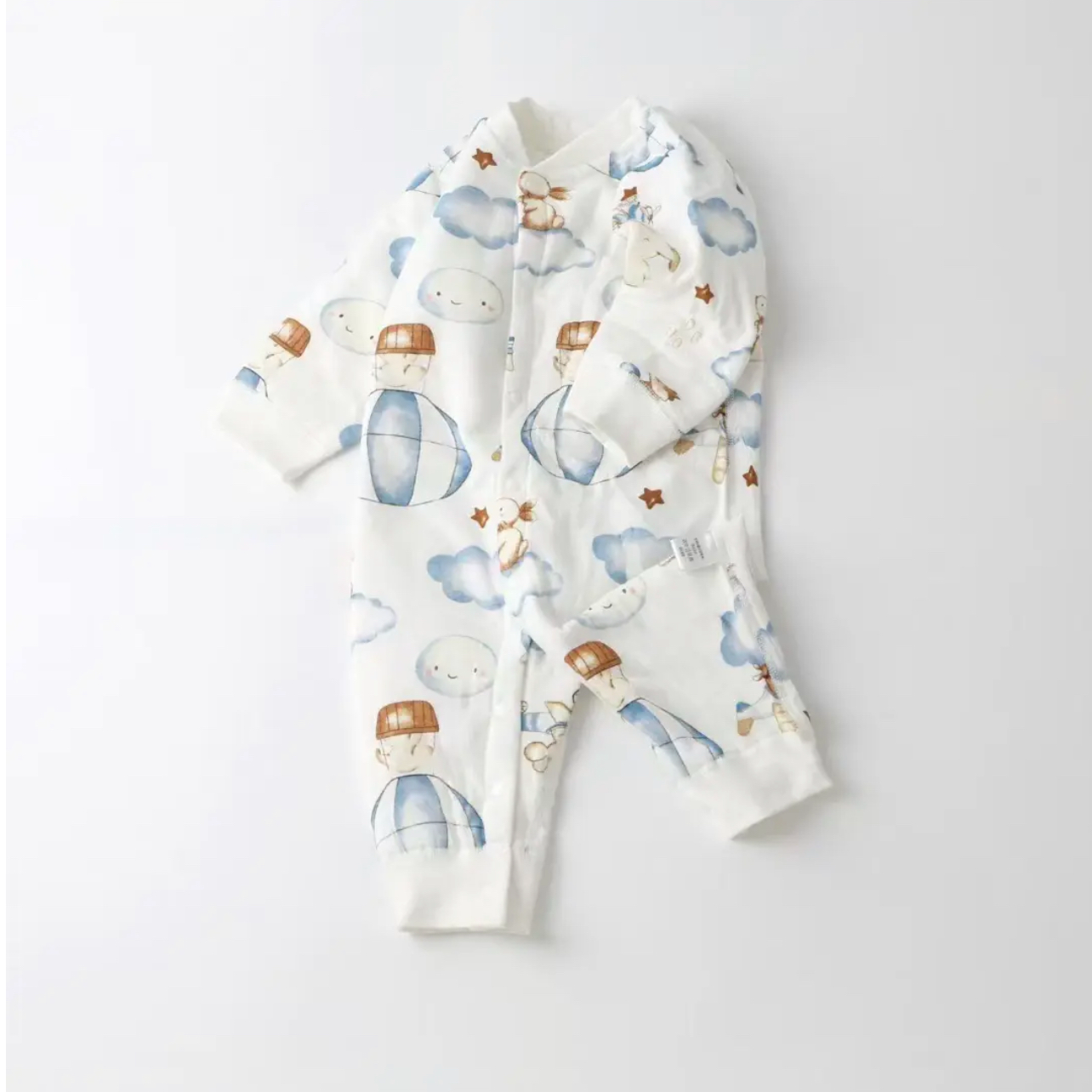 飞行日记  宝宝40克夹棉连体衣