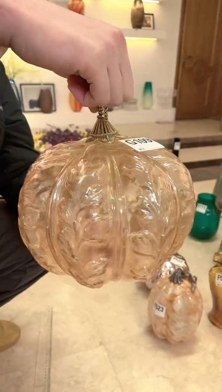 【闪购商品】琉璃手工艺品大南瓜，微瑕
