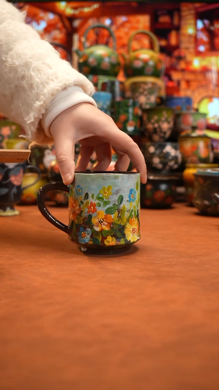 油画   釉下彩   杯子