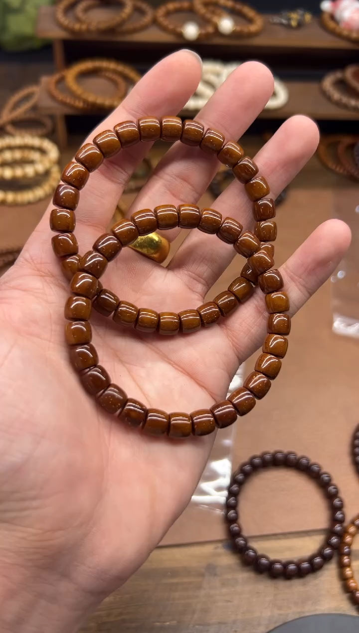 手串紫金鼠A836 咖皮卡8实心微眼线 精工直切