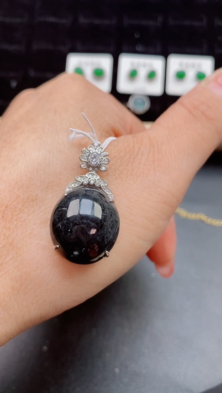 【闪购商品】翡翠颈饰银S925镶嵌12112121