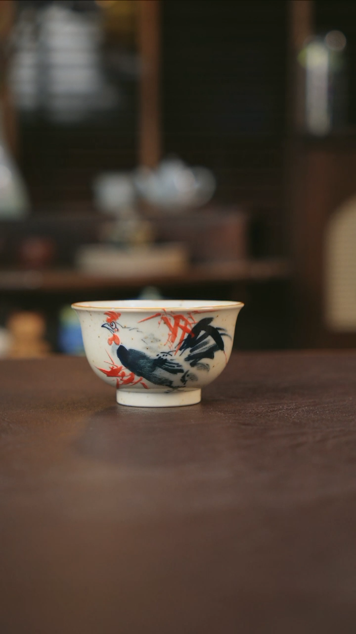 【闪购商品】杯景德镇陶瓷杯碗柴烧多人