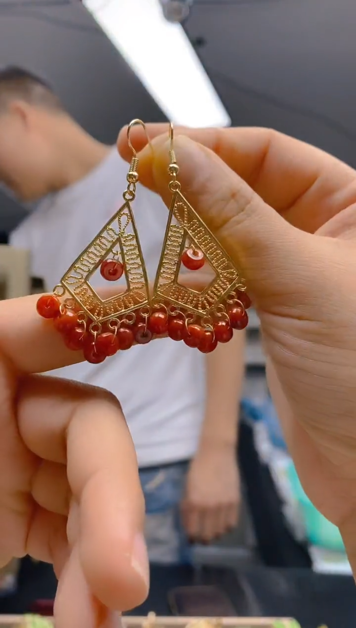 【闪购商品】翡翠耳饰合金253翡翠耳钩