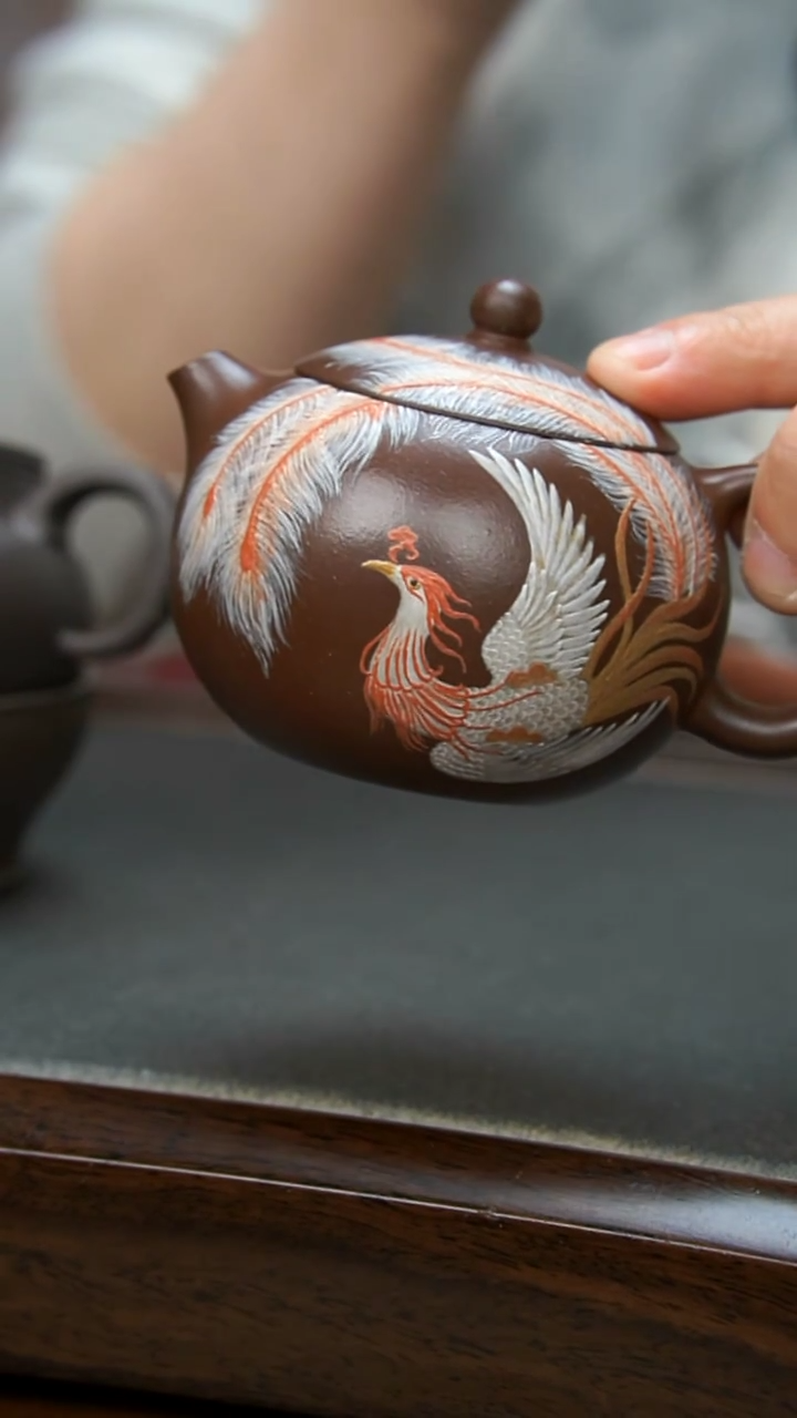 【闪购商品】紫砂茶壶西施凤凰壶