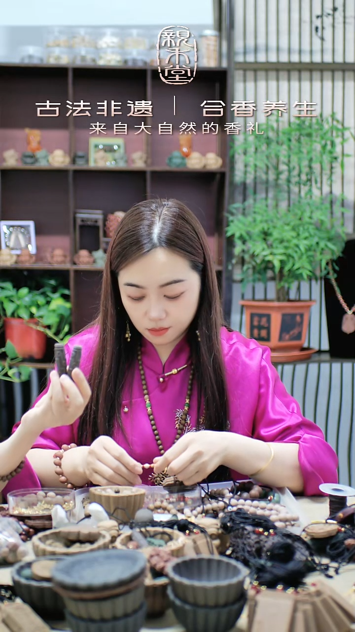 泥塑玫瑰九目项链款