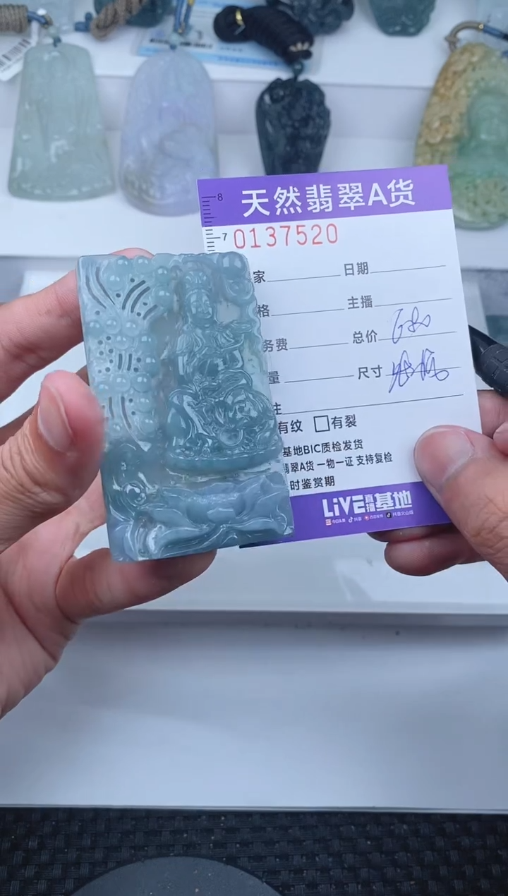 【闪购商品】翡翠颈饰未镶嵌       520