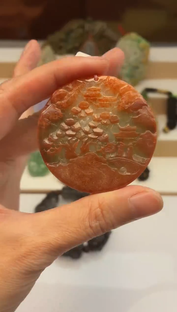 颈饰未镶嵌翡翠牌子