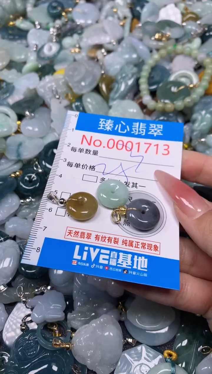 【闪购商品】翡翠颈饰未镶嵌含绳0001713