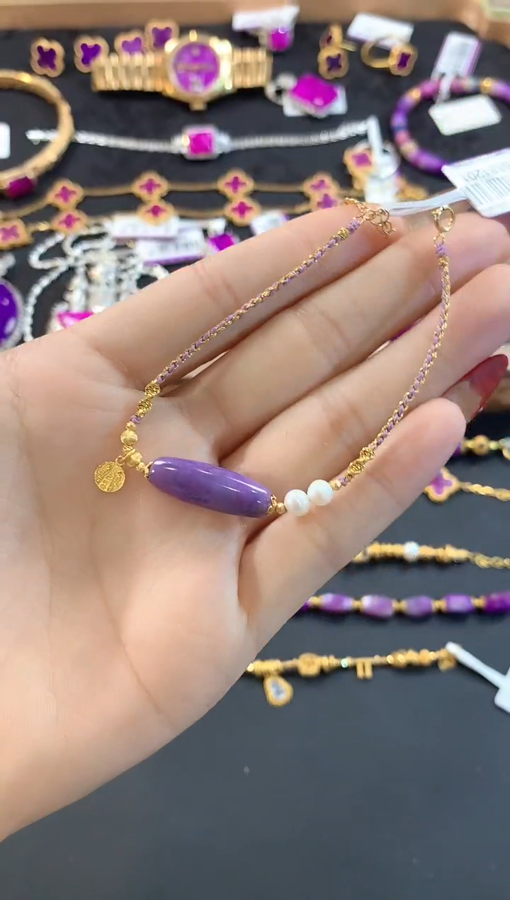 【闪购商品】苏纪石（舒俱来）.18K金镶嵌舒俱来手绳