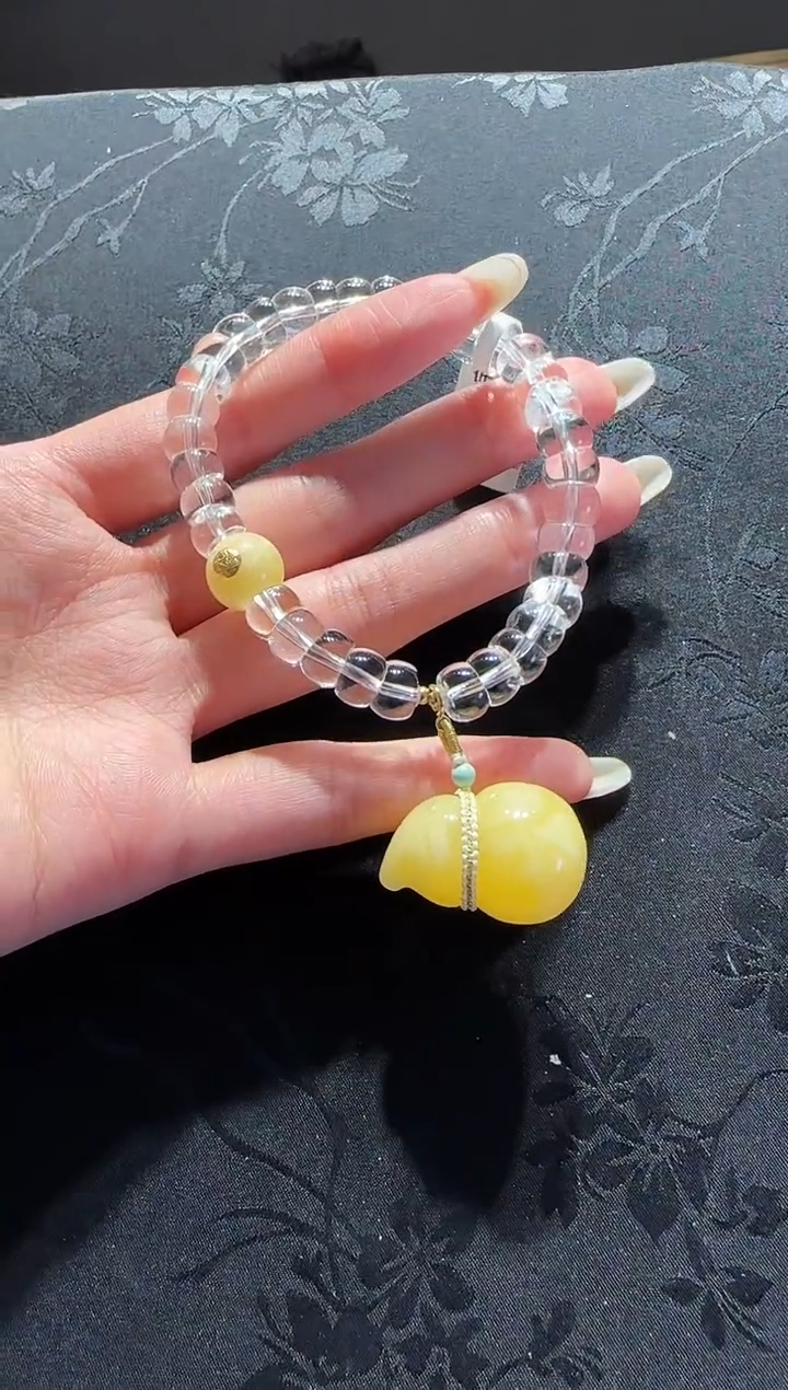 【闪购商品】水晶手串未镶嵌水晶大肠手串设计款