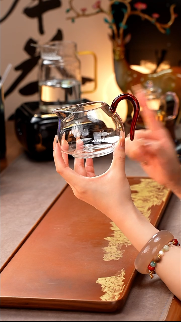 暗香疏影/晶彩锦文匀杯/琥珀