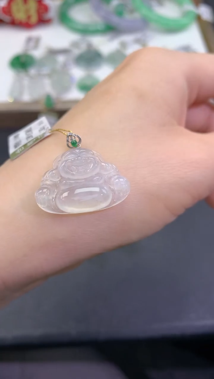 【闪购商品】翡翠颈饰18K金镶嵌         