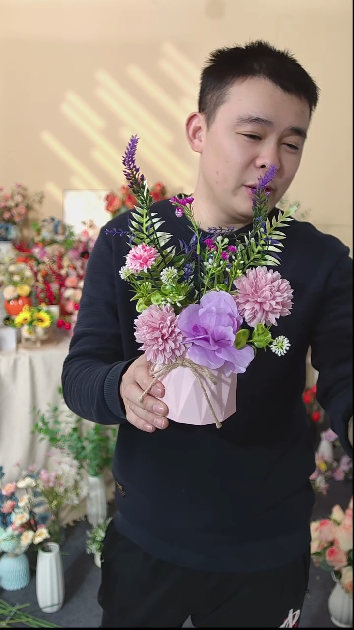 嘿淘家仿真花插花套装包邮到家