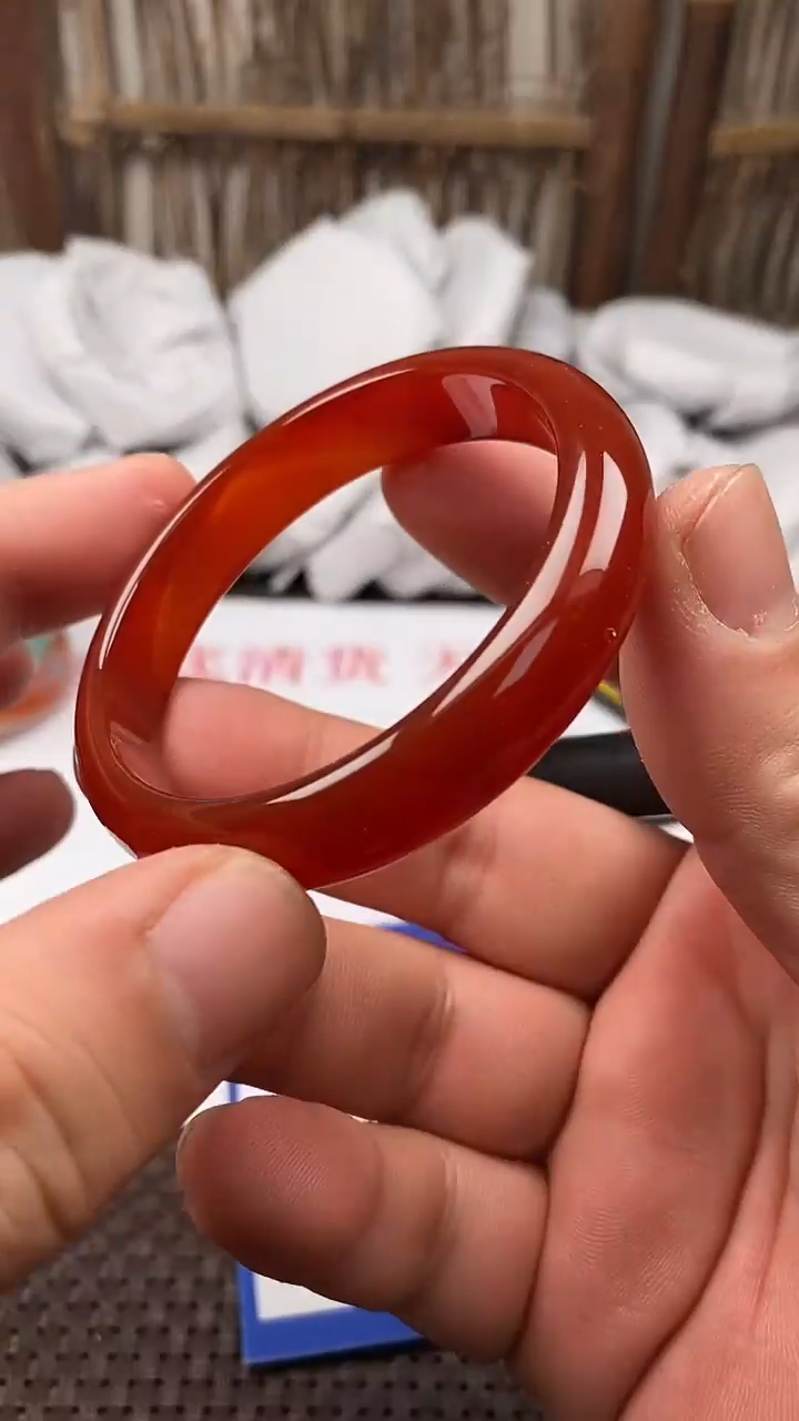 【闪购商品】玛瑙/玉髓手镯未镶嵌466-53/4多样性发货看清圈口下单