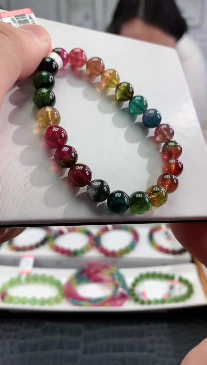 【闪购商品】碧玺手串未镶嵌多样性发一条