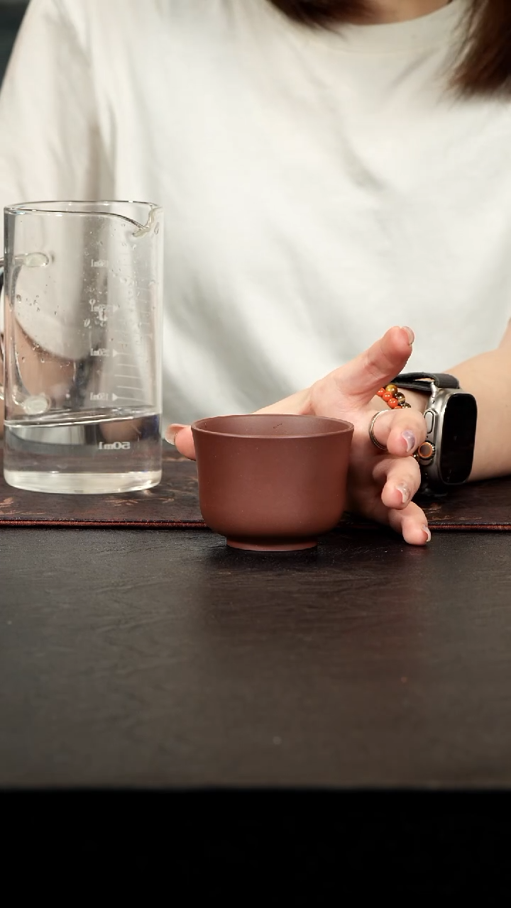 茶壶紫砂紫泥茗香杯100cc