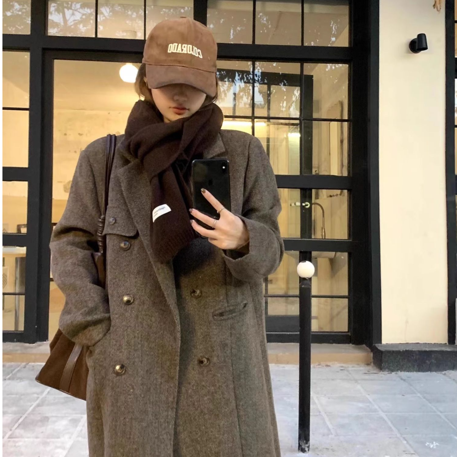 呢子大衣女秋冬高级感毛呢外套2025新款小个子加厚赫本风超好看